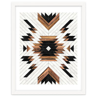 Urban Tribal Pattern No.5 - Aztec - Concrete and Wood