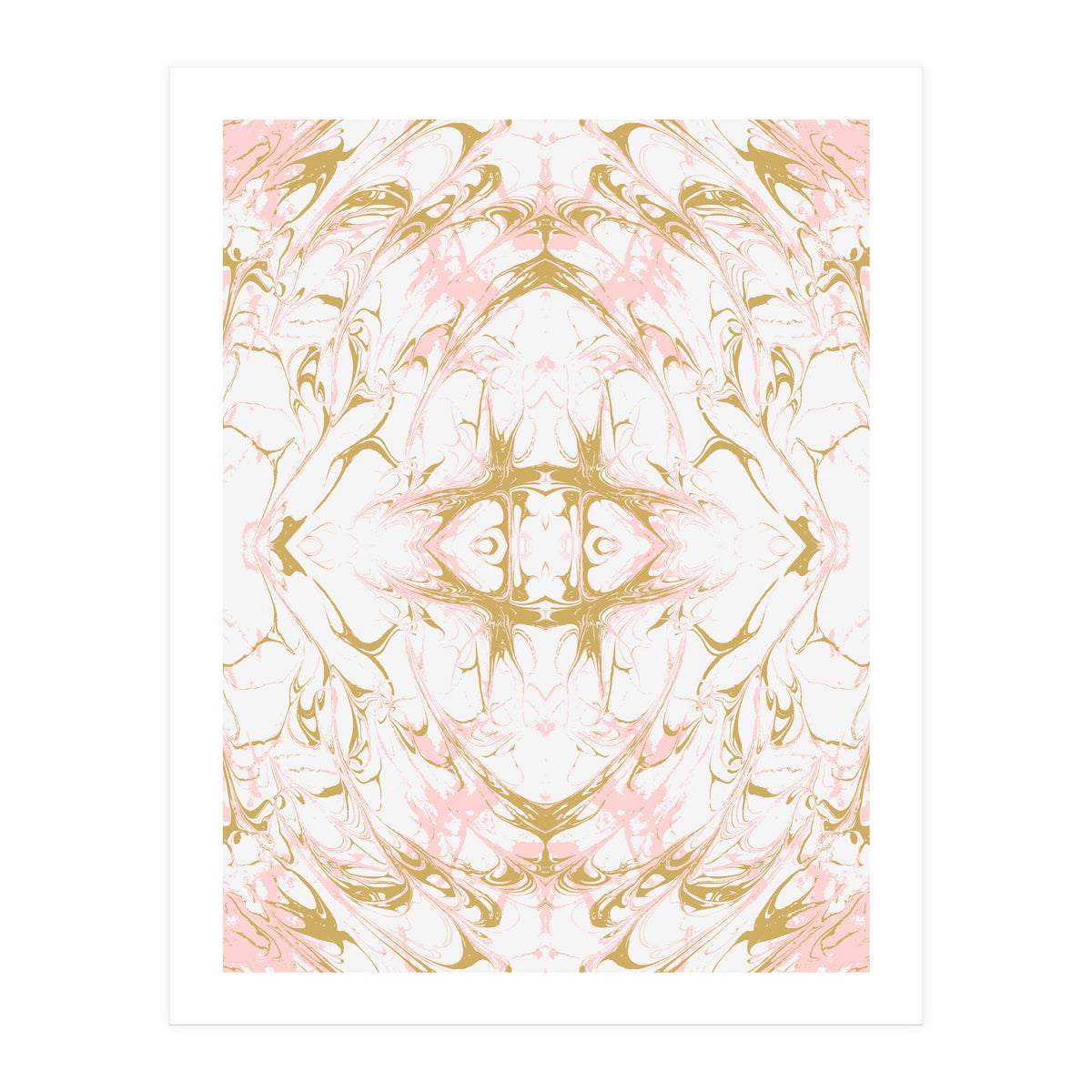 Pink mosaic marble 02 (Print Only)