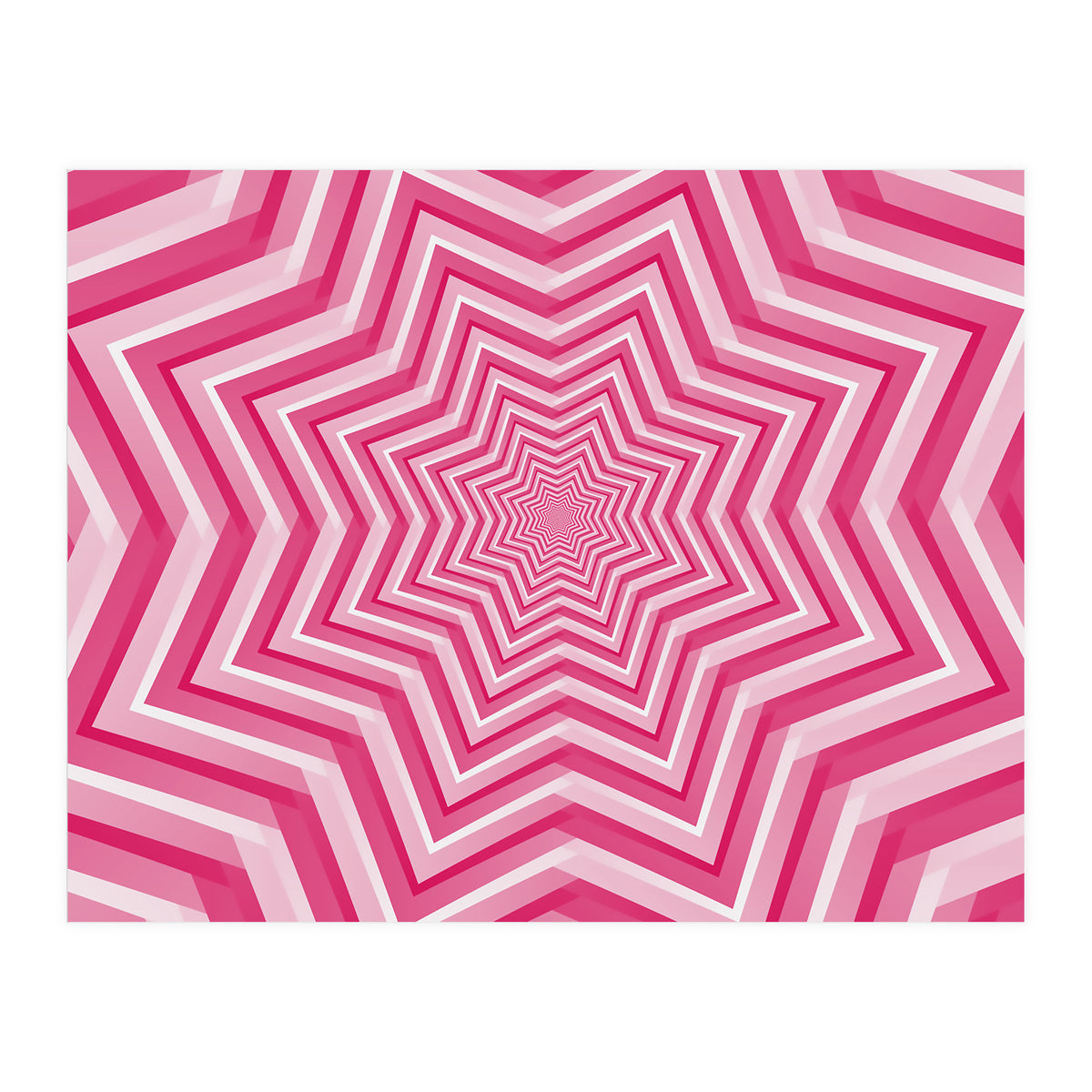Abstract Pink Geometric Design Art (Print Only)