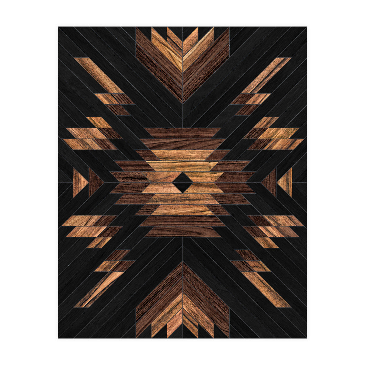 Urban Tribal Pattern No.7 - Aztec - Wood (Print Only)