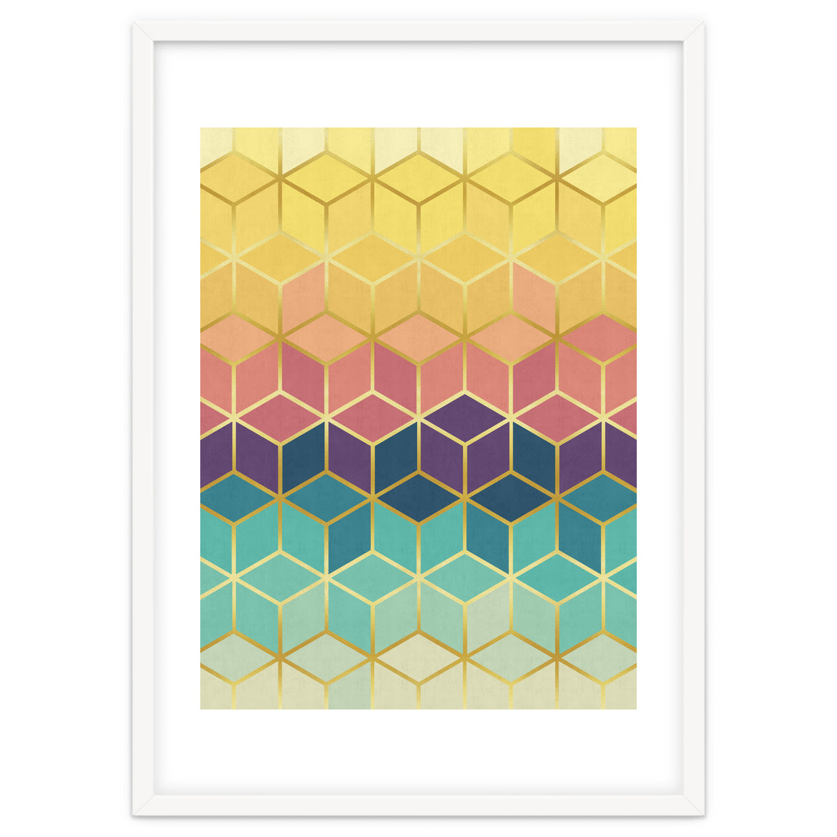 Colorful and golden pattern I