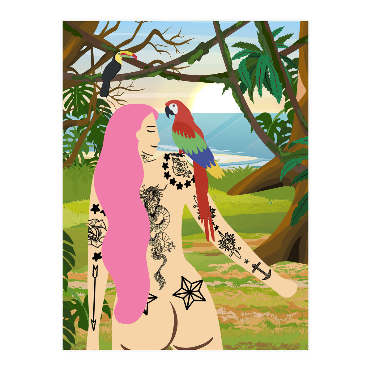My Ara Bird (Print Only)