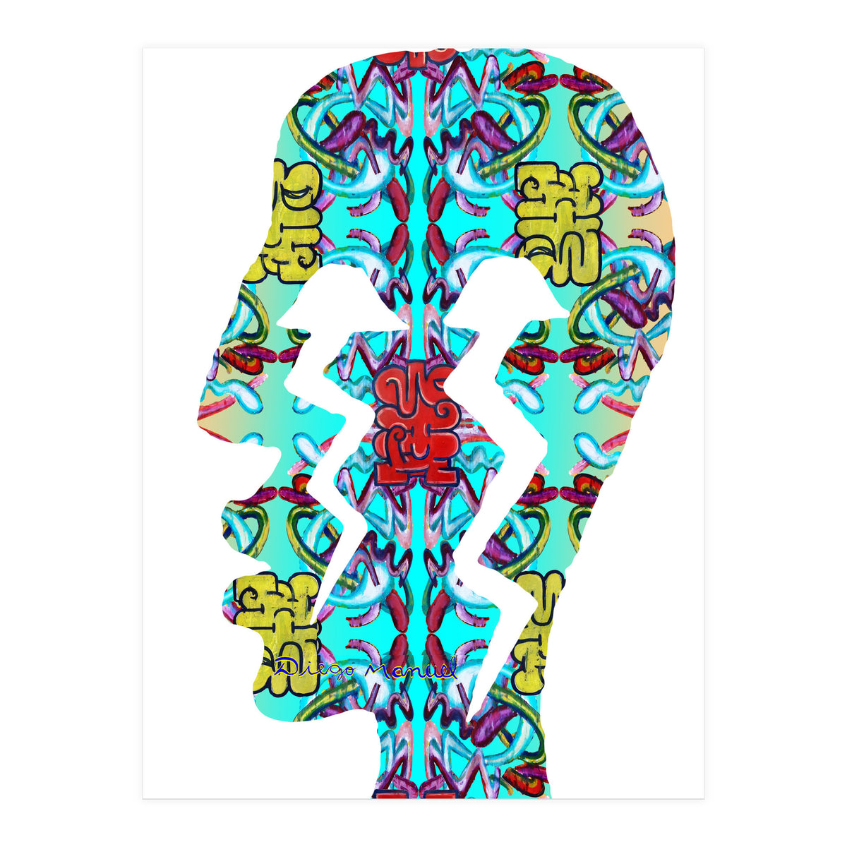 Perfil Con Rayos 6 (Print Only)