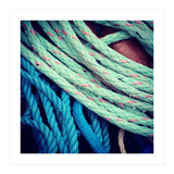 fishing ropes: blue and green (Print Only) thumbnail