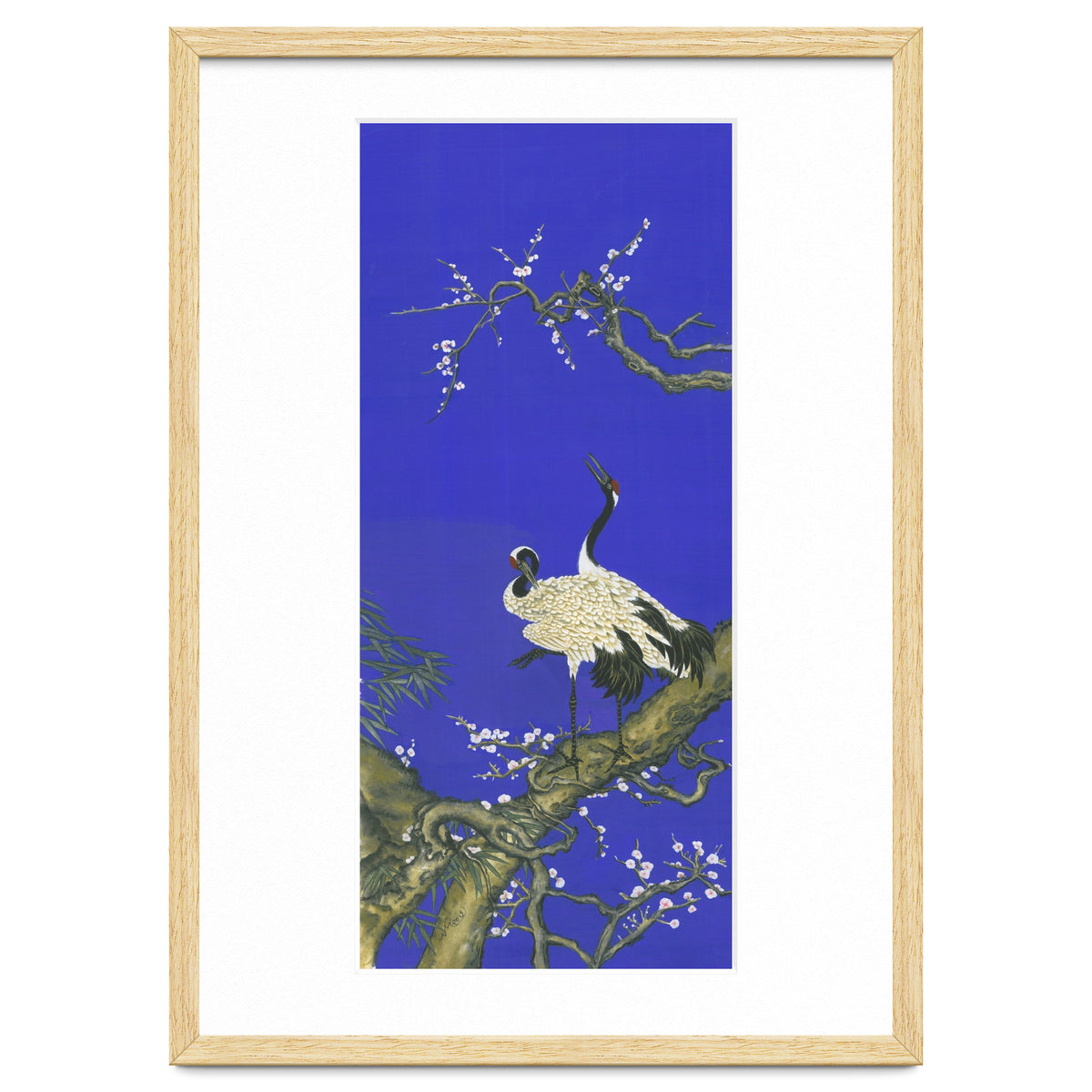 Cranes & Peach Blossom