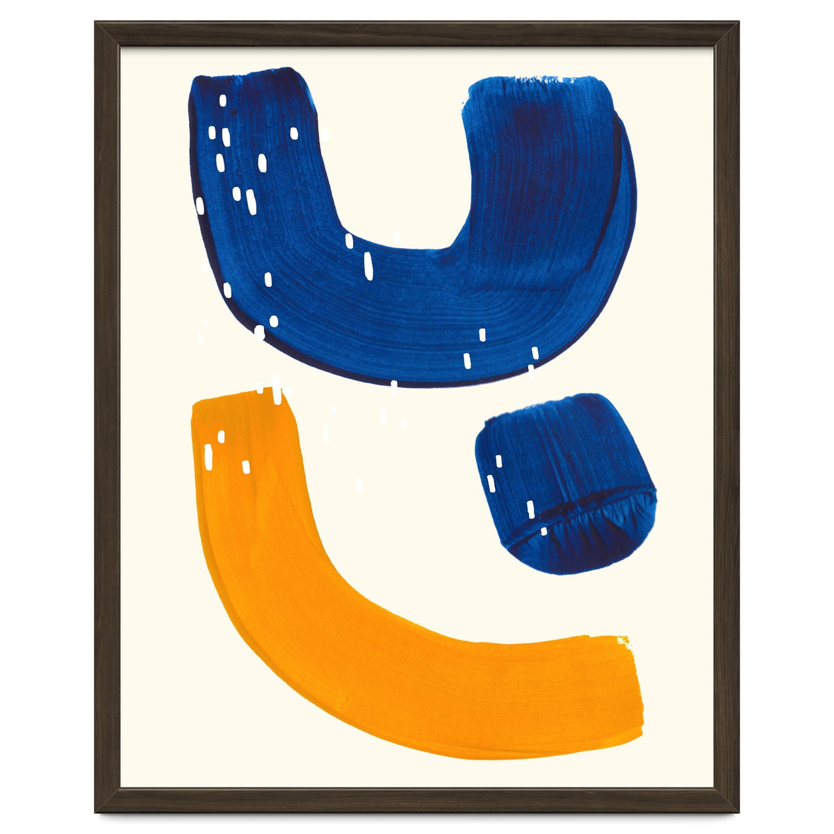 Blue Umbrella For A Yellow Banana