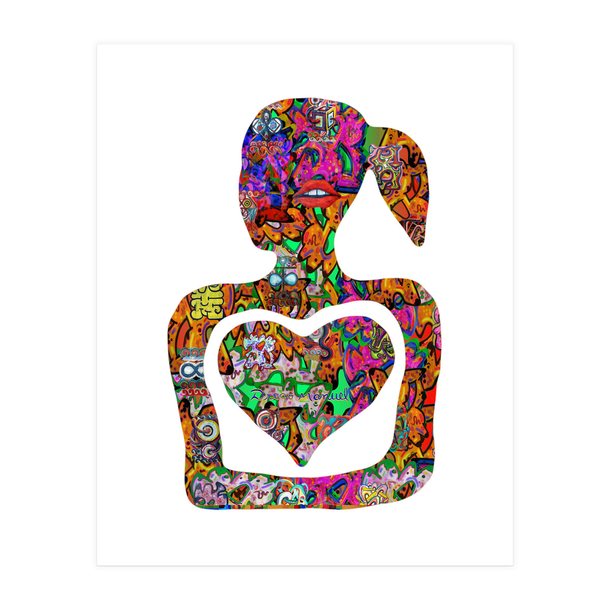 Mujer Digital 3 10  (Print Only)