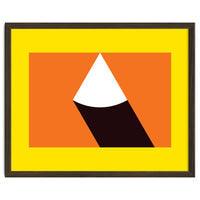Geometric Shapes No. 47 - orange, black & yellow