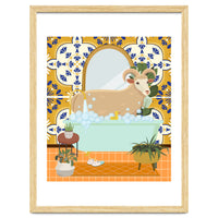 Ram Bathing in Moroccan Style Bathroom