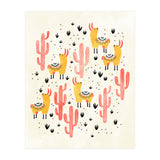 Yellow Llamas Red Cacti (Print Only) thumbnail