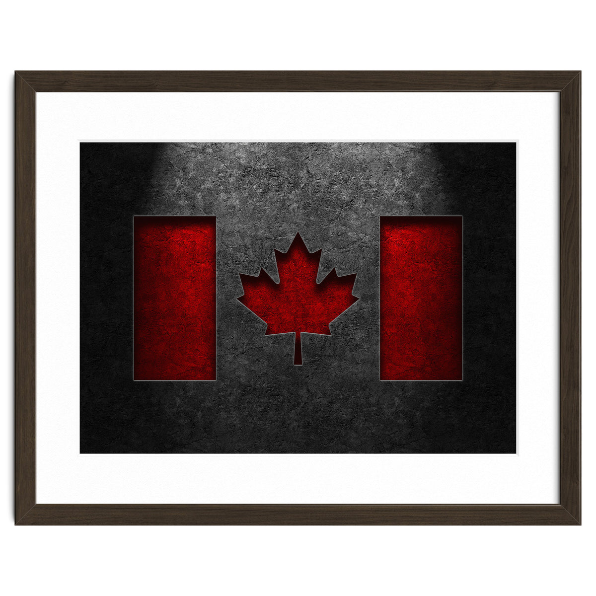 Canadian Flag Stone Texture