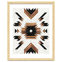 Urban Tribal Pattern No.5 - Aztec - Concrete and Wood