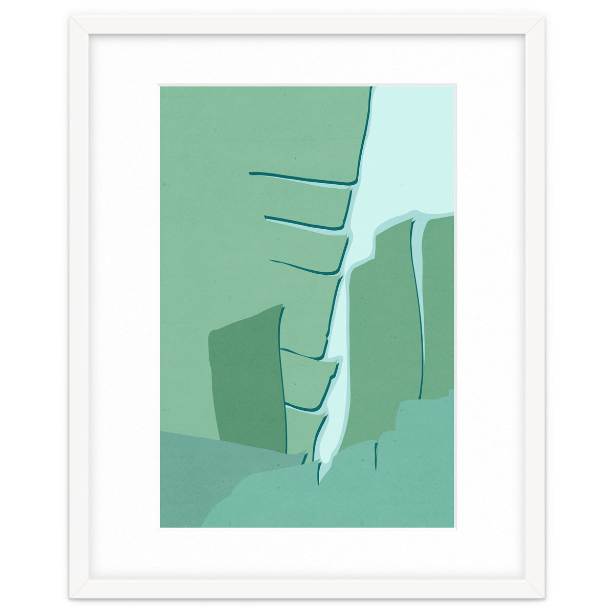 Abstract Banana Leaves One - Greener Eden