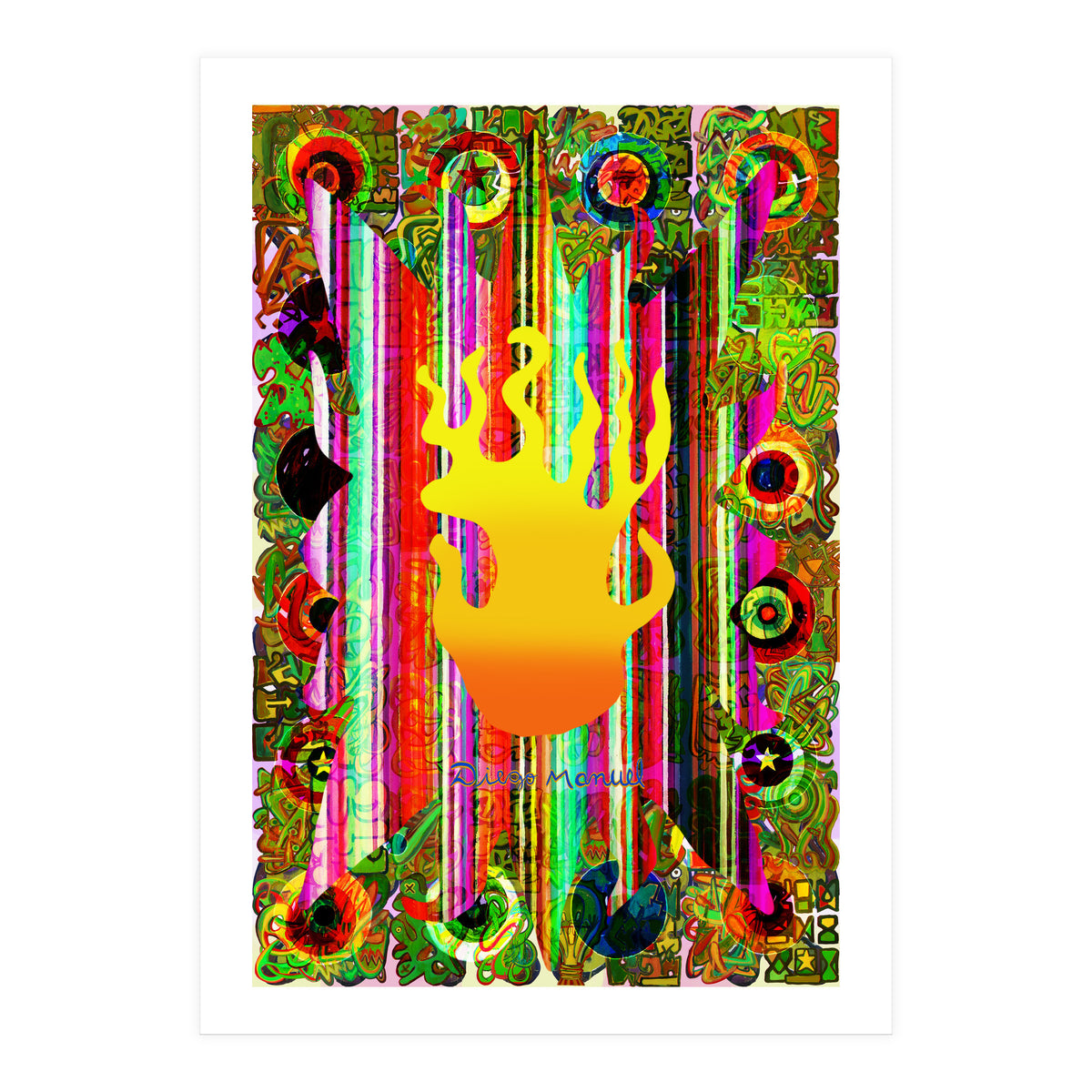 Fuego Y Graffiti 16 (Print Only)