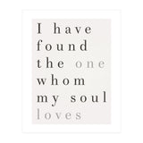 The One My Soul Loves, White (Print Only) thumbnail