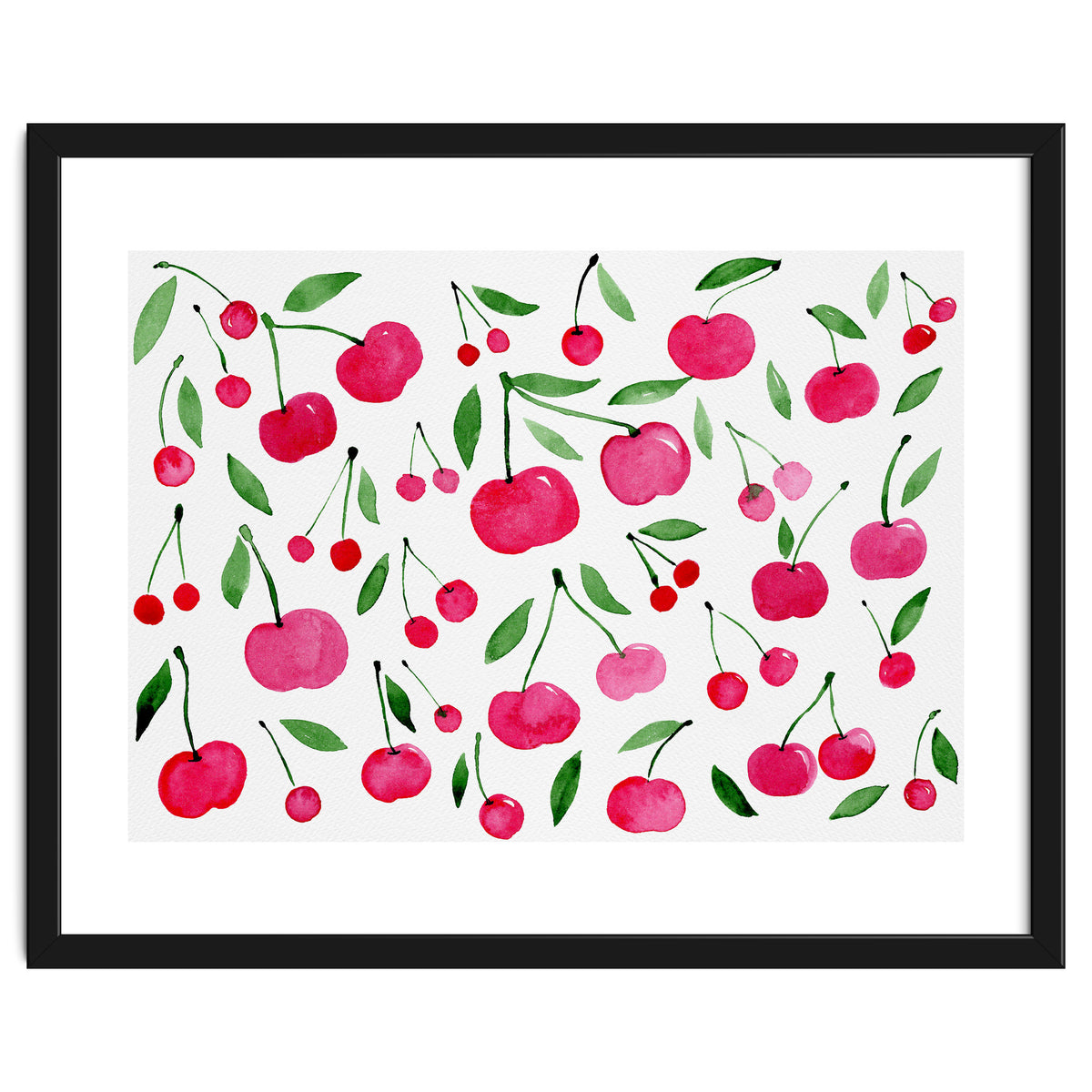 Pink cherry pattern