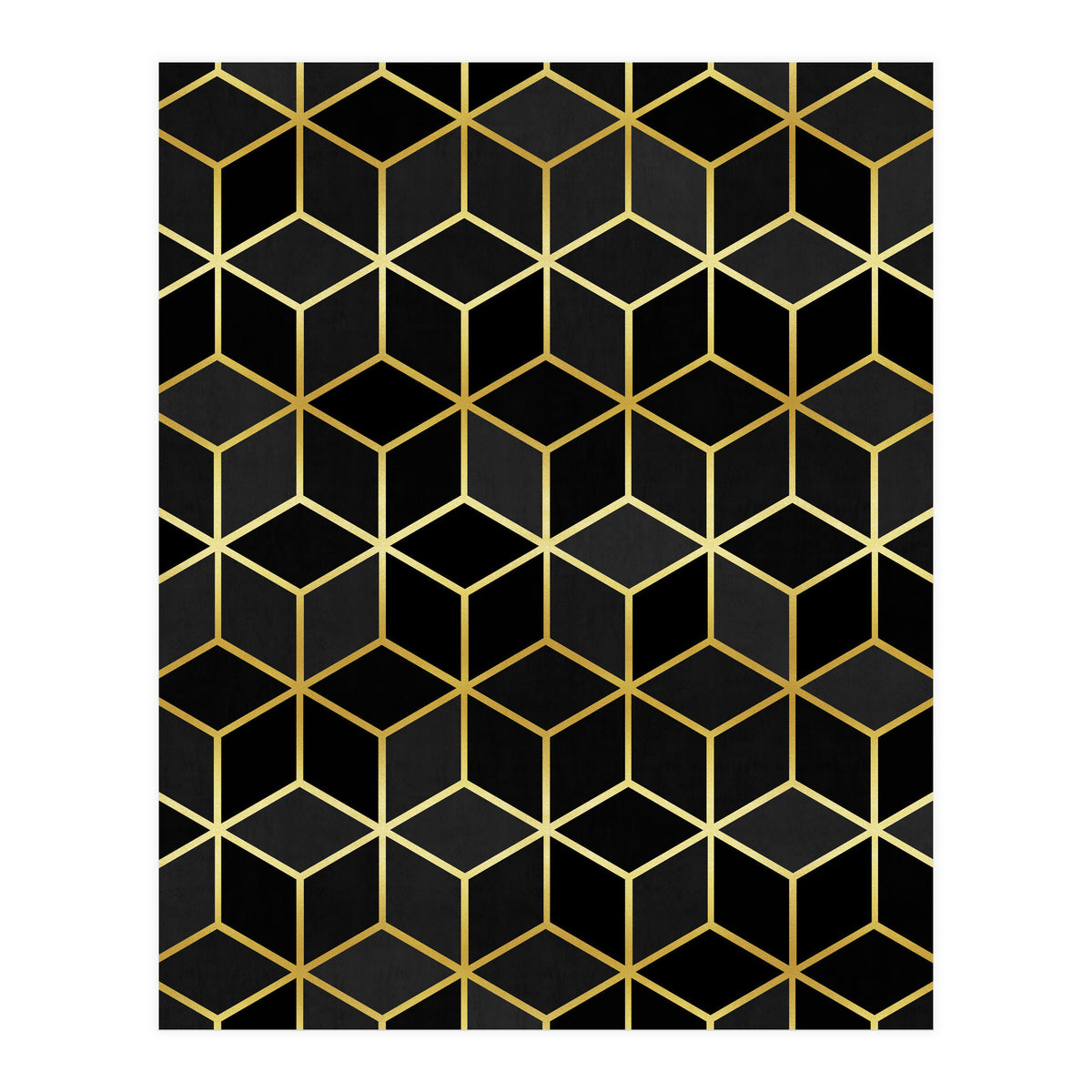 Colorful and golden pattern IV (Print Only)