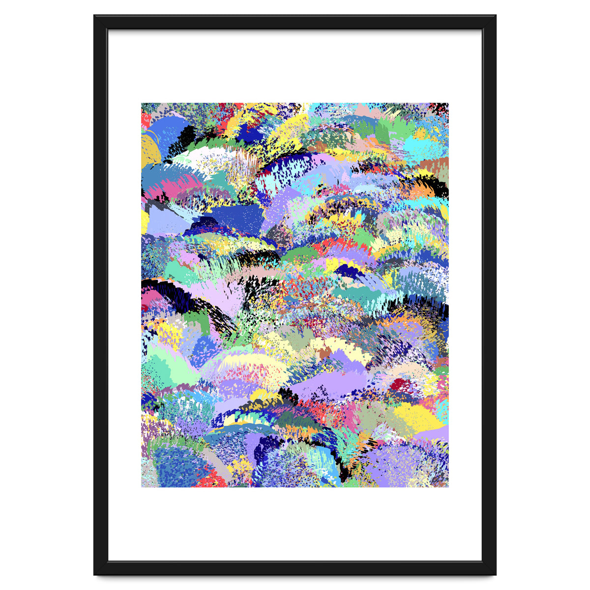 Lavender Soul Garden, Botanical Jungle Bohemian Nature Illustration, Plants Forest PaintingGarden