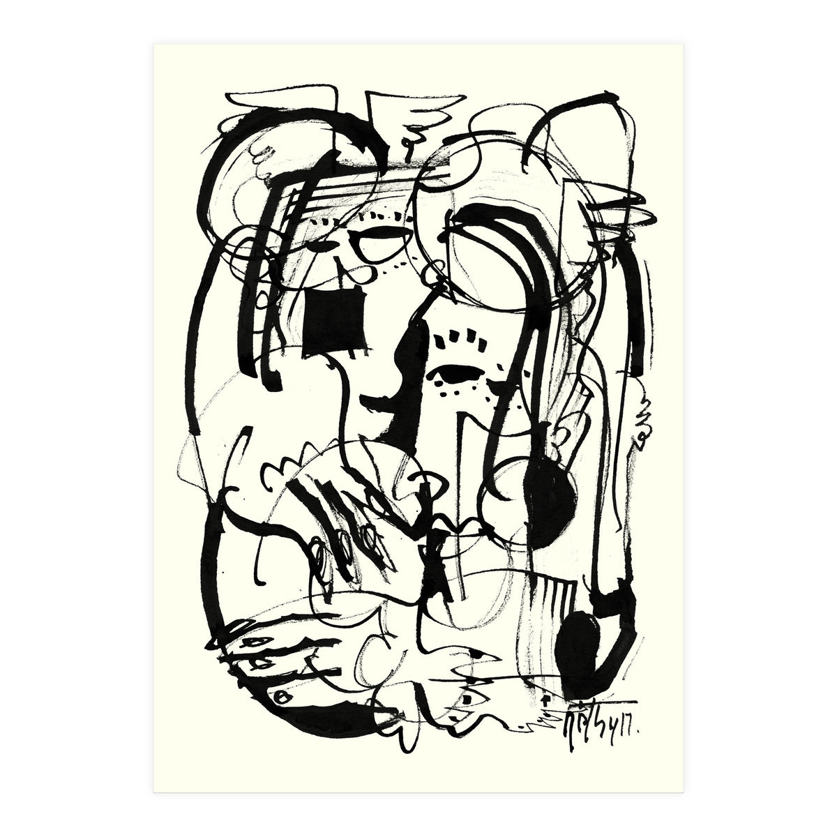 Two Shy Angels (Print Only)