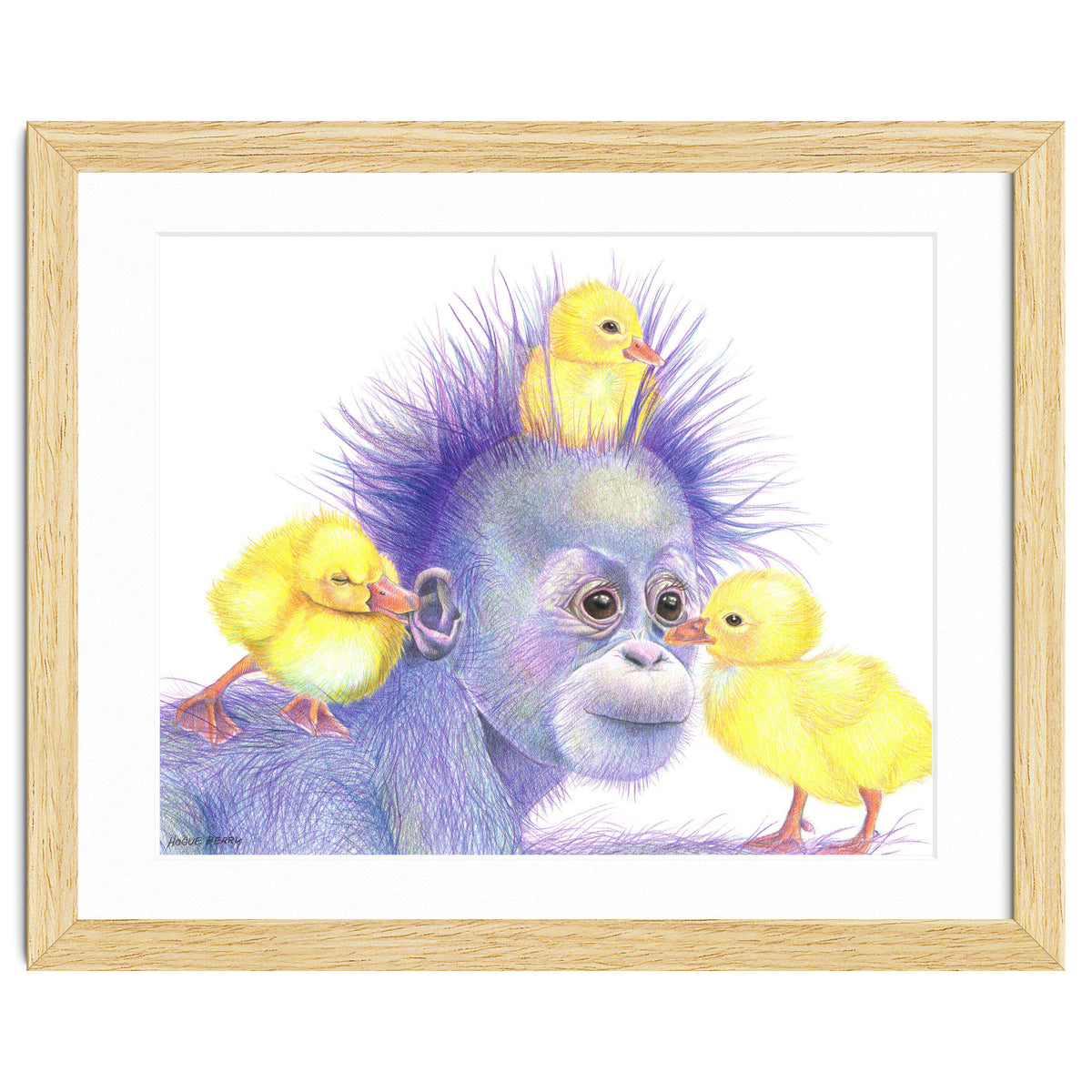 Purple Orangutan and Ducks