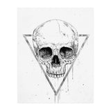 Skull In A Triangle (bw) (Print Only) thumbnail
