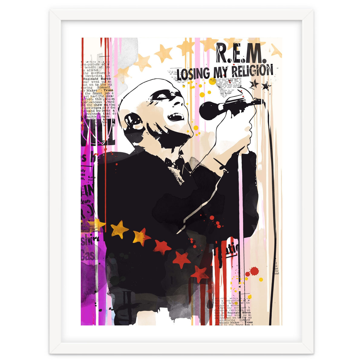 Michael Stipe pop art poster