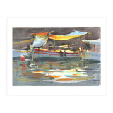 Yacht painting art watercolor (Print Only) thumbnail