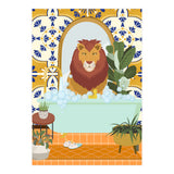 Lion Bathing in Moroccan Style Bathroom (Print Only) thumbnail