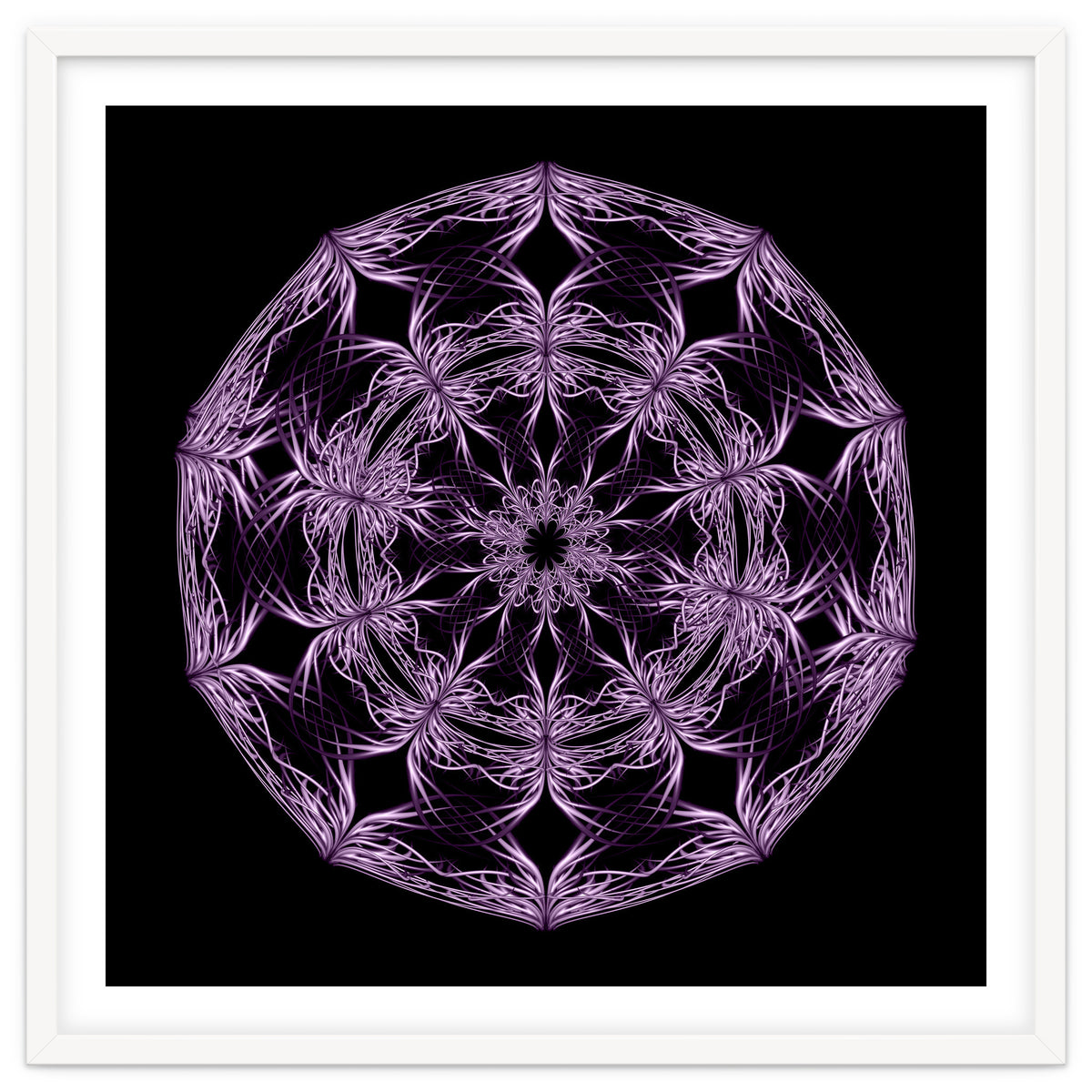 Mandala purple and black
