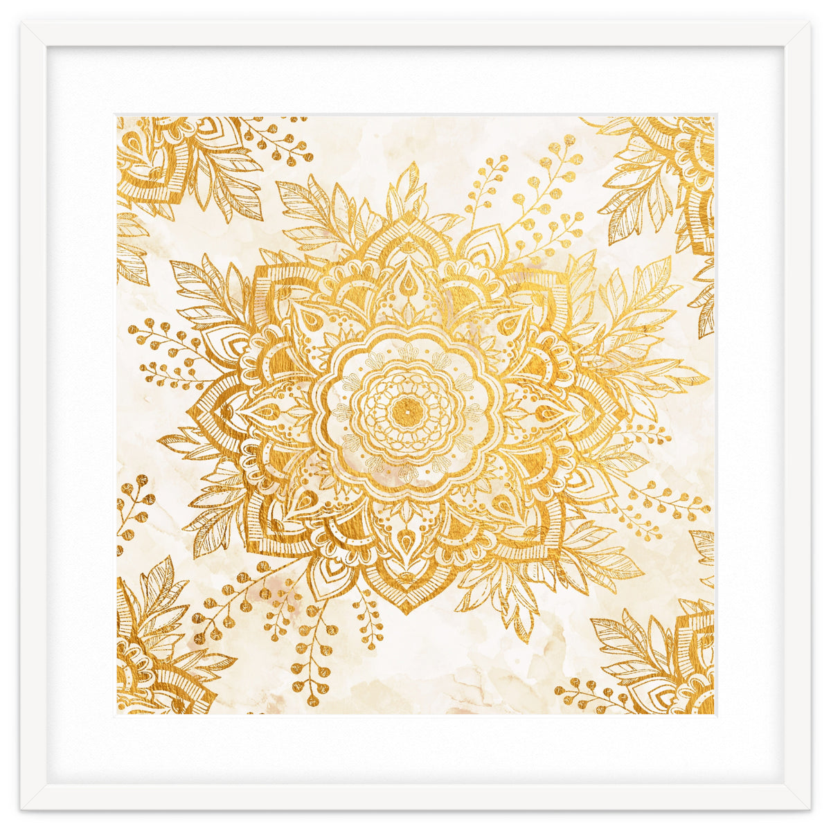 Queen Starring of Mandala-Gold Sunflower I