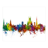 Worcester England Skyline (Print Only) thumbnail