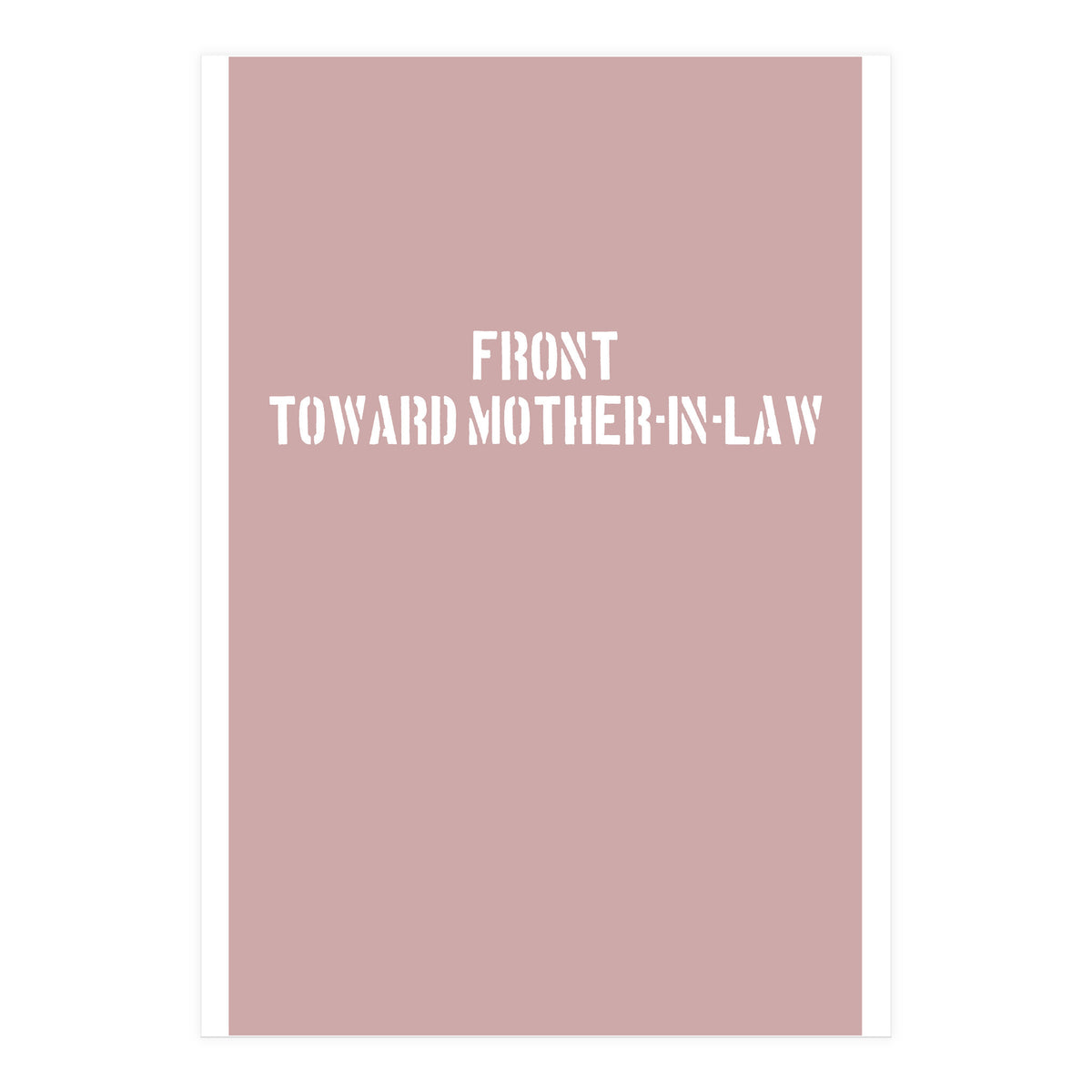 TOWARD MOTHER-IN-LAW (Print Only)