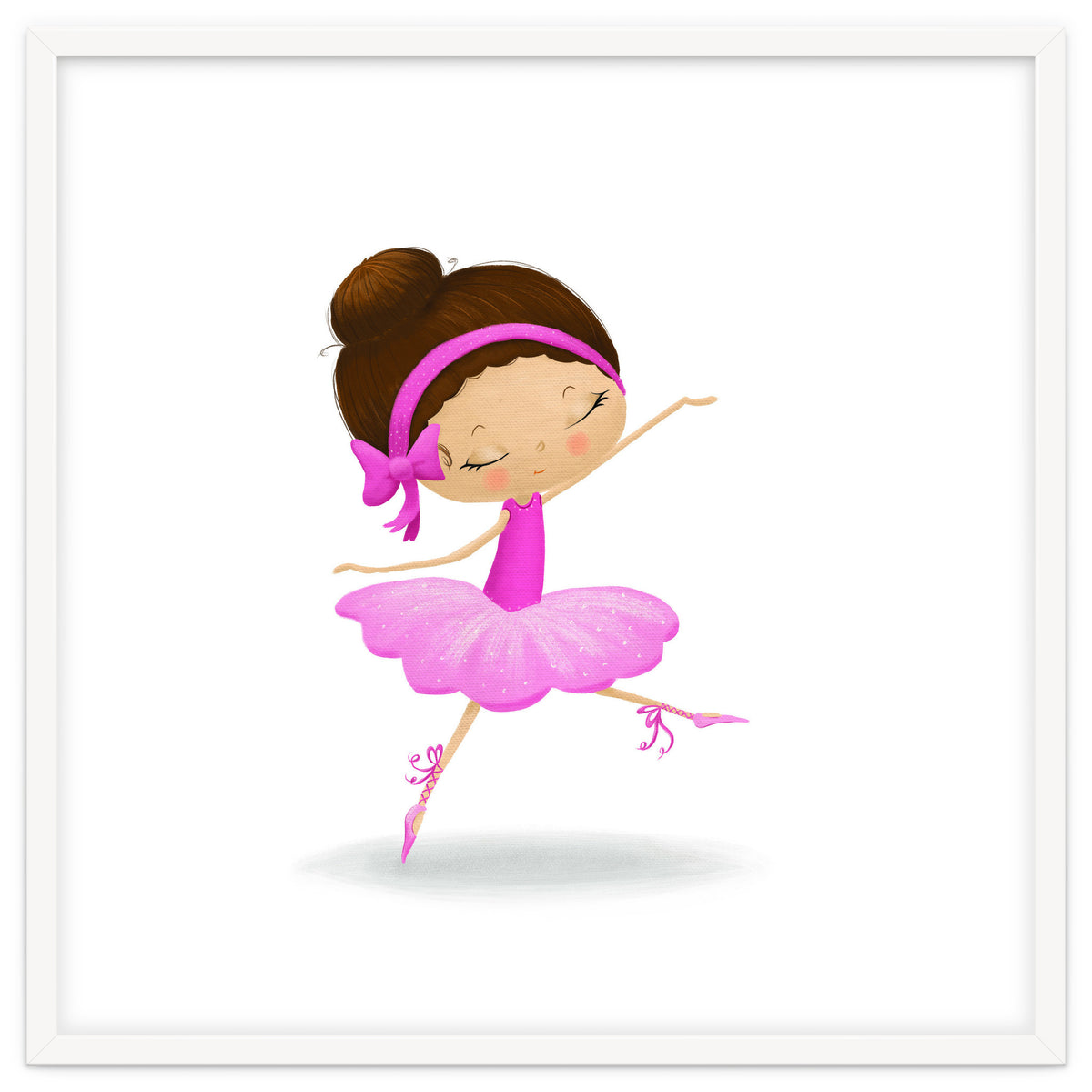 Adorable Ballerina Nursery Print