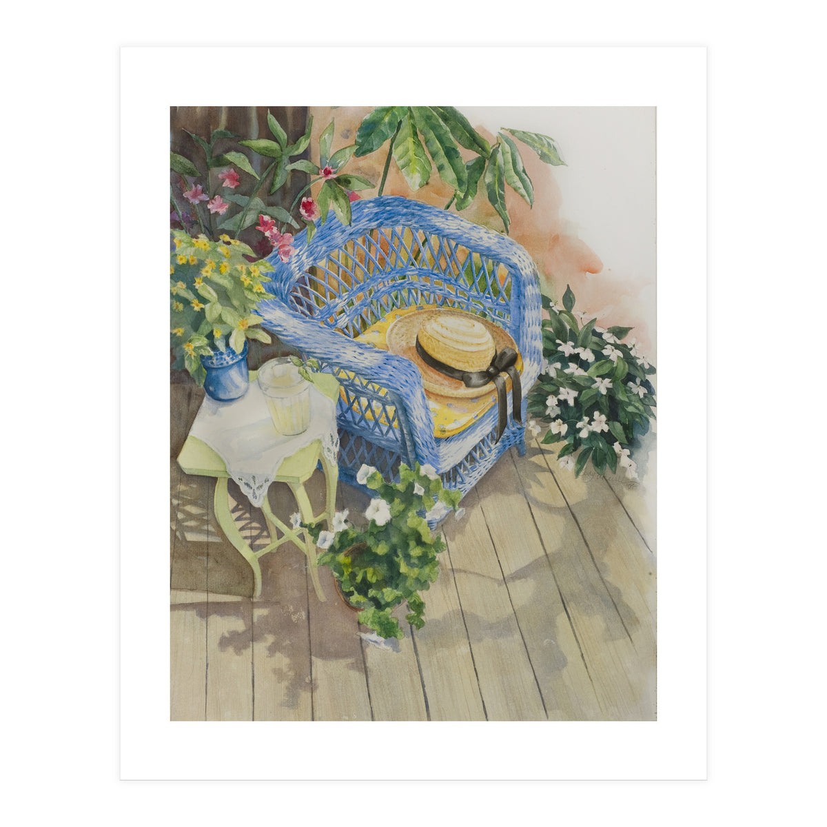 Blue Wicker (Print Only)