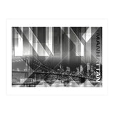 Modern Art BROOKLYN BRIDGE & SKYLINE (Print Only) thumbnail