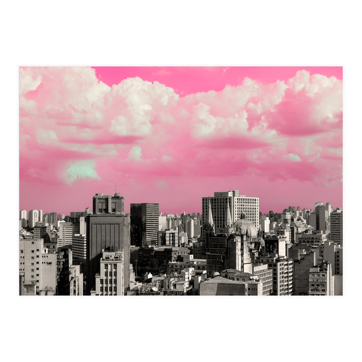 Pink Sky in São Paulo - Skyline (Print Only)