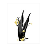 Flower Minimal Black And Gold 03 (Print Only) thumbnail
