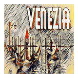 Venezia Vintage Art Gondolas sketch (Print Only) thumbnail