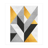 Gray and Gold Composition III (Print Only) thumbnail