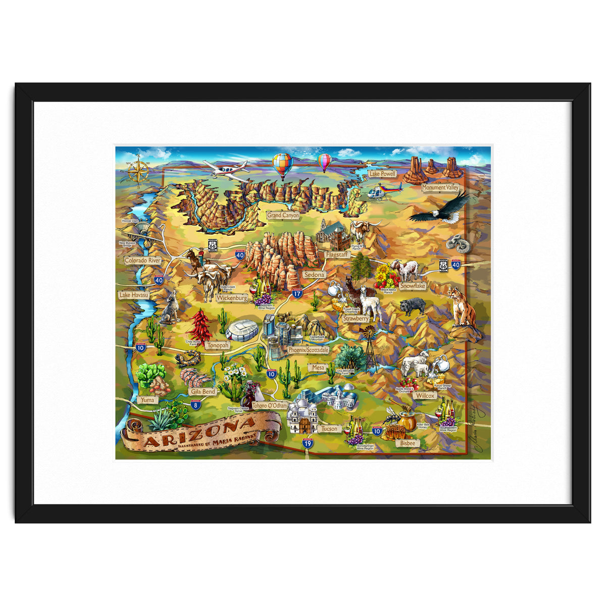 Arizona Illustrated Map