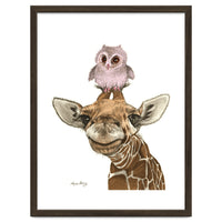 Giraffe and Owl