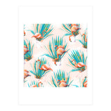 Anaglyph Flamingos with cactus (Print Only) thumbnail