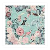 Pastel Hummingbirds Square (Print Only) thumbnail