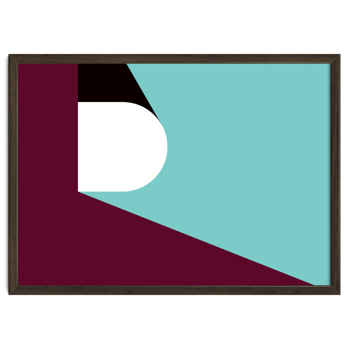 Geometric Shapes No. 82 - purple & teal