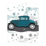 Blue car sketch (Print Only) thumbnail