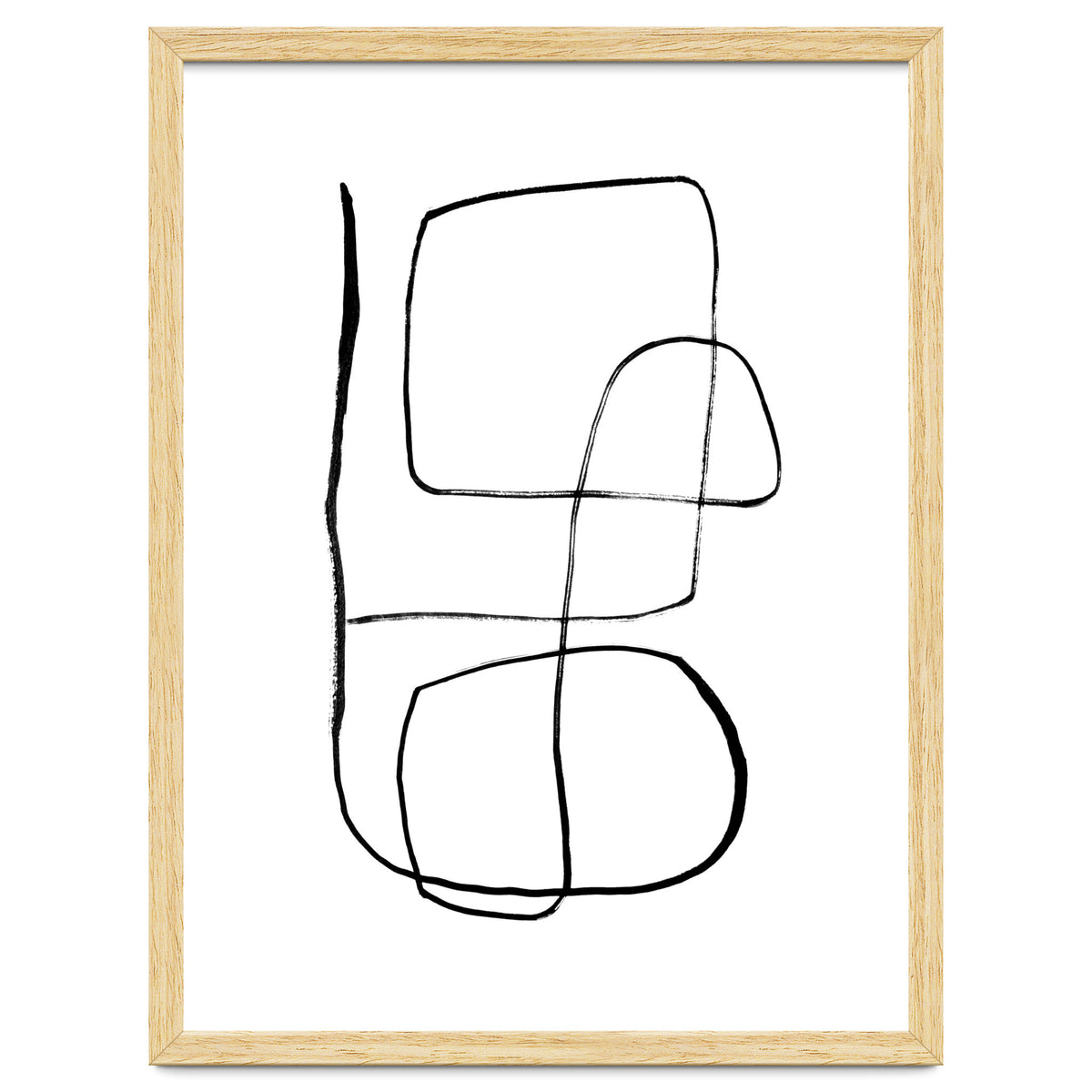 Mid-Century Line Art Print #3