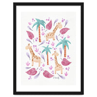 Jungle Giraffes | Pink