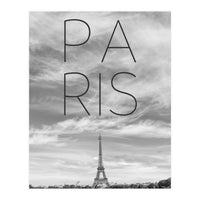 PARIS Eiffel Tower | Text & Skyline (Print Only)