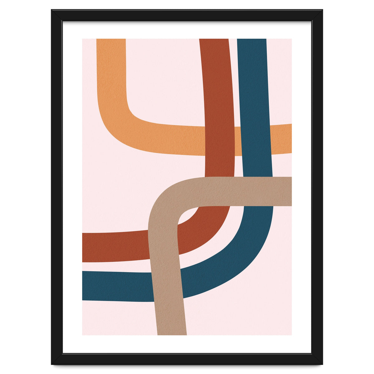 Abstract Colorful Line Art I