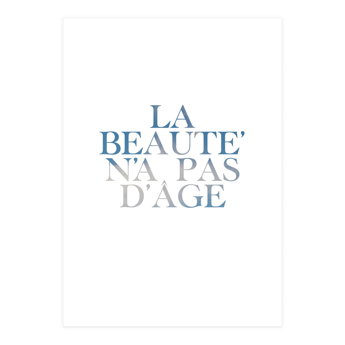 la beaute... (Print Only)
